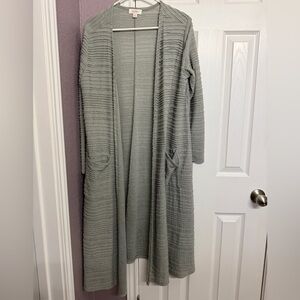 Lularoe duster Ribbed Cardigan Sweater - size M